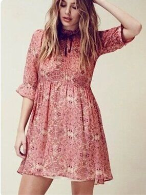 FOR LOVE & LEMONS Geneva empire waist mini dress